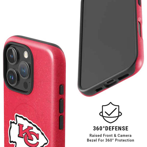 NFL Kansas City Chiefs Distressed iPhone 16 Pro Magsafe Impact Case